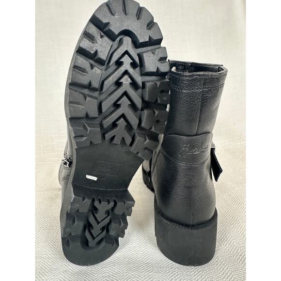 Zodiac 9.5 Miller 2 Black Lug Sole Moto Boot Festival Whimsygoth Bootie Fall - Picture 3 of 6